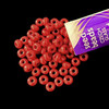 Seed Beads, 6/0 Czech, Round, OP Dark Red Wine, 20 gram Tube