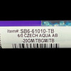 Seed Beads, 6/0 Czech, Round, Aqua AB, 20 gram Tube