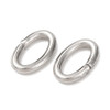 Open Jump Ring, Oval, 8x5mm, 17 Gauge, Stainless Steel, 50 PCS