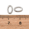Open Jump Ring, Oval, 8x5mm, 17 Gauge, Stainless Steel, 50 PCS