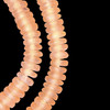 African Glass, Recycled, Rondelle, Peach, 11x3mm, 20in Strand