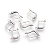 Ear Wires, Latch Back, 16x13mm, 12 gauge, Stainless Steel, 5 Pairs