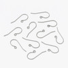 Ear Wires, 28mm, 20 gauge, Stainless Steel, 100 PCS