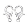 Lobster Claw Clasp, 16x8mm, Zinc Alloy, Silver, 150 PCS