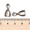 Pinch Bails, 14x7mm, Brass Core, Antique Copper, 20 PCS