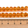 Lantern Shape, Faceted, Glass, Orange AB, 8x6mm, One 18in Strand