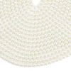 Glass Pearls, Ivory, 6mm, One 15in Strand