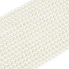 Glass Pearls, Ivory, 6mm, One 15in Strand