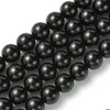 Glass Pearls, Black, In Sizes 4mm, 6mm, 8mm & 10mm