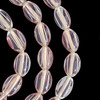 African Glass, Venetian Style, Pink, 15x10mm, 36in Strand