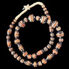 Indonesian Java Glass, Fancy Chevron, Varied Sizes, 30in Strand