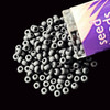 Seed Beads, Czech, Round, 11/0, Jet, Matte, 24g Tube