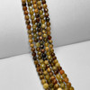 Garnet, Green, Natural, Faceted Round, One 6mm Strand
