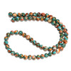 Oyster Copper Turquoise, Composite Gemstone, Natural, Smooth Round, One 6mm Strand