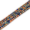 Oyster Copper Turquoise & Lapis, Composite Gemstone, Natural, Smooth Round, 6mm