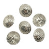 Shank Button, Mandala Design, 18x10mm, Antique Silver Plated Metal Alloy, 6 PCS