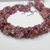 Super 7, Melody Stone, Natural, Faceted Coin, One 8mm Strand