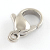 Lobster Claw Clasp, 13x9mm, 316 Stainless Steel, 10 PCS