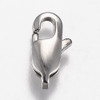 Lobster Claw Clasp, 13x6.5mm, 316 Stainless Steel, 10 PCS