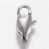 Lobster Claw Clasp, 11x5.5mm, 316 Stainless Steel, 10 PCS