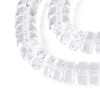 Glass Heishi, Clear, One 4x8mm Strand, 14~15 inches