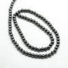 Hematite, Synthetic, Smooth Round, Magnetic, Grade AAA