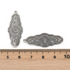 Stainless Steel, Cutout, Evil Eye, 35x14mm, 2 PCS
