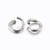 Open Jump Ring, 4mm, 22 Gauge, Stainless Steel, approx. 125 PCS