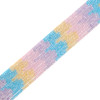 Cubic Zirconia, Pastel Mix, Dyed, Lab-Created, Faceted Rondelle, One 2x3mm Strand
