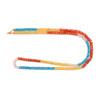 Cubic Zirconia, Multicolor, Dyed, Lab-Created, Faceted Rondelle, One 2x3mm Strand