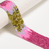 Cubic Zirconia, Multicolor, Dyed, Lab-Created, Faceted Rondelle, One 2x3mm Strand
