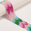 Cubic Zirconia, Multicolor, Dyed, Lab-Created, Faceted Rondelle, One 2x3mm Strand