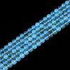 Opalite, Glass, Blue, Smooth Round, 8mm
