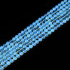 Opalite, Glass, Blue, Smooth Round, 6mm