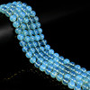 Opalite, Glass, Blue, Smooth Round, 8mm