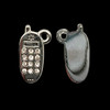Bling Charm, Rhinestone, Phone, 7x17mm, Metal Alloy, 5 PCS