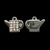 Bling Charm, Rhinestone, Watering Can, 15x12mm, Metal Alloy, 5 PCS