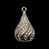 Bling Pendant, Rhinestone, Tassel Cap, 14x24mm, Metal Alloy, 1 PC
