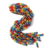 Faceted Rondelle, Glass, Rainbow, 7x4.5mm, One 12in Strand