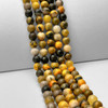 Bumble Bee, "Jasper", Natural, Smooth Round, 8mm