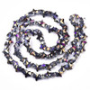 Star Shape, Faceted, Glass, Purple Plated, 10x5mm, One 25in Strand