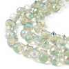 Faceted Drop, Top-Drilled, Glass, Clear AB, 8x6mm, 30 PCS