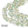 Faceted Drop, Top-Drilled, Glass, Clear AB, 8x6mm, 30 PCS