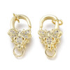 Lobster Claw Clasp, Bumblebee, 18x11mm, Brass, 18K Gold Plated, 1 PC