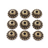 Bead Cap, Bali Style, 8x3mm, Antique Bronze Plated, Metal Alloy, approx. 80 PCS
