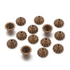 Bead Cap, Scallop Edge, 10x5.5mm, Antique Bronze Plated, Metal Alloy, approx. 30 PCS
