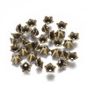 Bead Cap, Petal, 8.5x5mm, Antique Bronze Plated, Metal Alloy, approx. 80 PCS