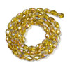 Faceted Drop, Glass, Goldenrod AB, 8x6mm, One 20in Strand