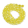 Faceted Drop, Glass, Yellow AB, 8x6mm, One 20in Strand