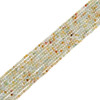 Amazonite, Mixed, Natural, Faceted Round, 2mm, One Strand